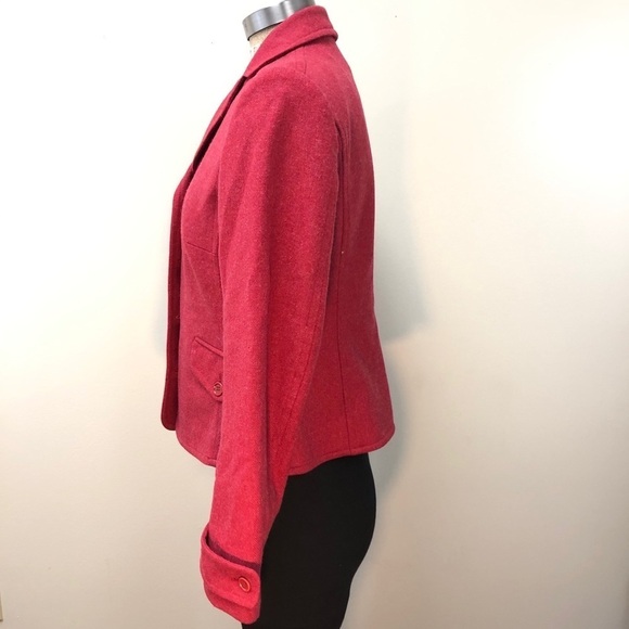 J. CREW wool jacket dark pink medium‎ - Picture 2 of 5